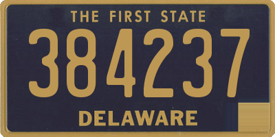 DE license plate 384237