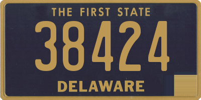 DE license plate 38424
