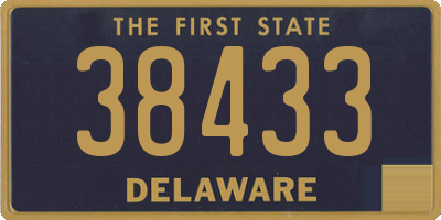 DE license plate 38433