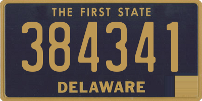 DE license plate 384341