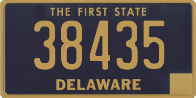 DE license plate 38435