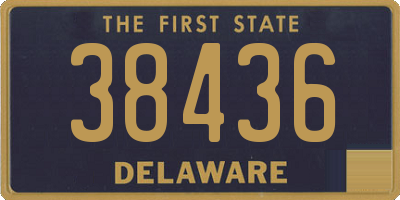 DE license plate 38436