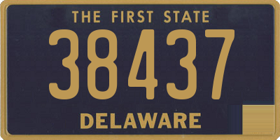 DE license plate 38437