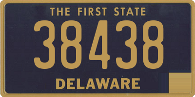 DE license plate 38438