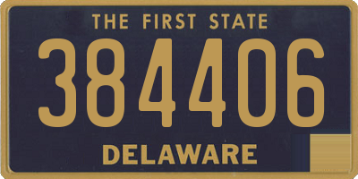 DE license plate 384406