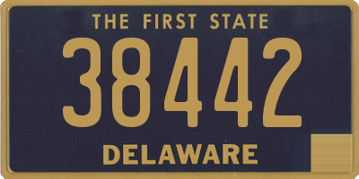 DE license plate 38442