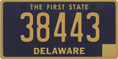DE license plate 38443