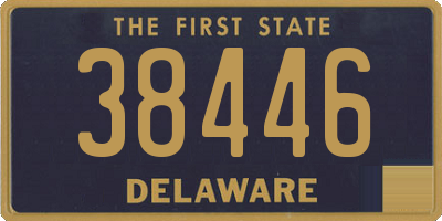 DE license plate 38446