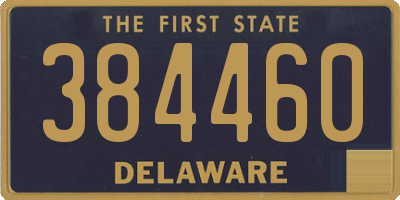 DE license plate 384460