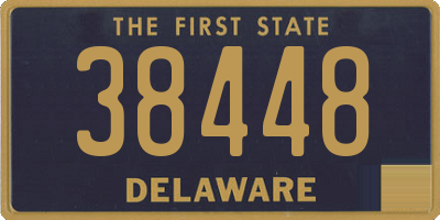 DE license plate 38448
