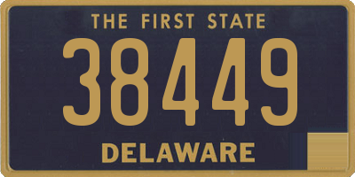 DE license plate 38449