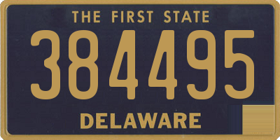 DE license plate 384495