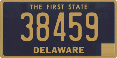 DE license plate 38459
