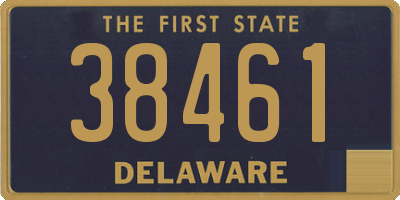 DE license plate 38461