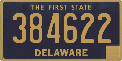 DE license plate 384622