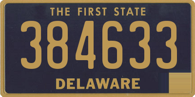 DE license plate 384633