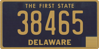 DE license plate 38465