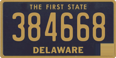 DE license plate 384668
