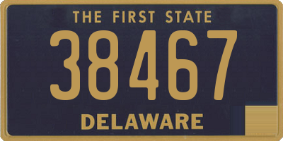 DE license plate 38467