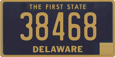 DE license plate 38468