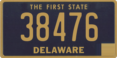 DE license plate 38476