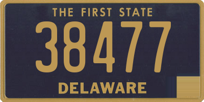 DE license plate 38477