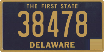 DE license plate 38478