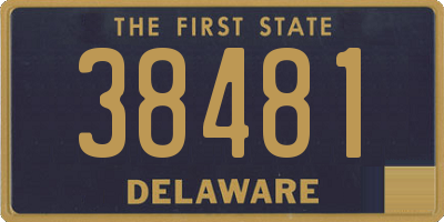 DE license plate 38481