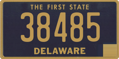 DE license plate 38485