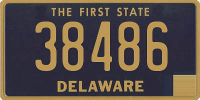 DE license plate 38486