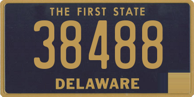 DE license plate 38488