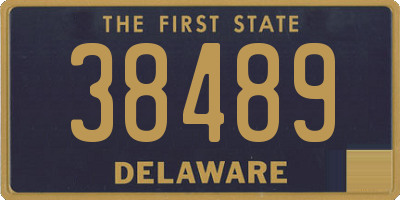DE license plate 38489