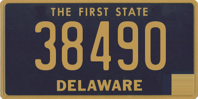DE license plate 38490