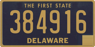DE license plate 384916