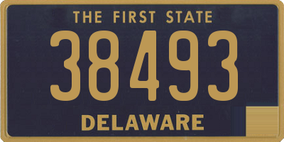DE license plate 38493