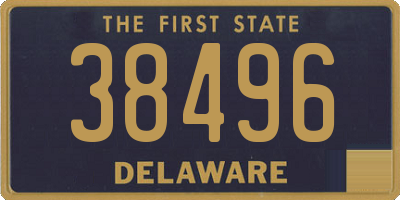 DE license plate 38496