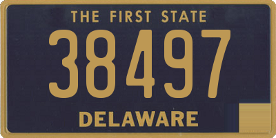 DE license plate 38497