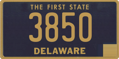 DE license plate 3850