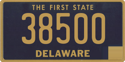 DE license plate 38500
