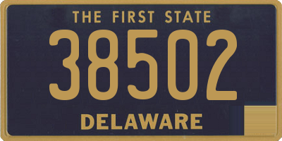 DE license plate 38502