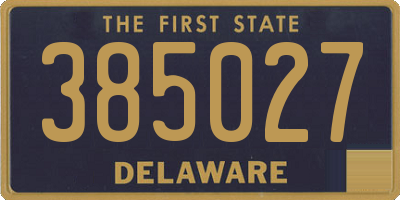 DE license plate 385027
