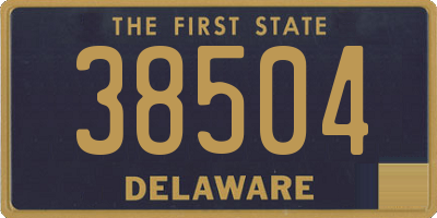 DE license plate 38504