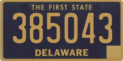 DE license plate 385043