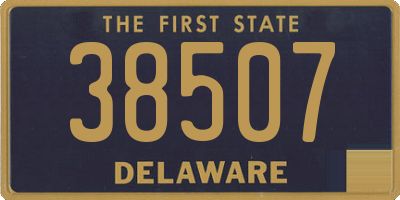 DE license plate 38507