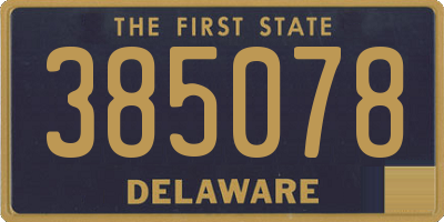 DE license plate 385078
