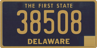 DE license plate 38508