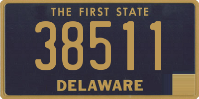 DE license plate 38511