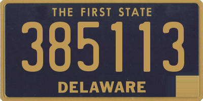 DE license plate 385113