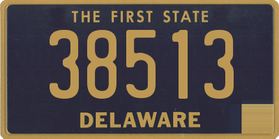 DE license plate 38513