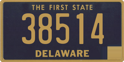 DE license plate 38514
